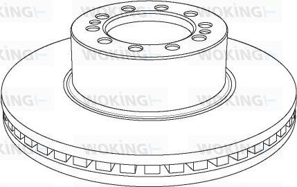 Woking NSA1178.20 - Гальмівний диск autozip.com.ua