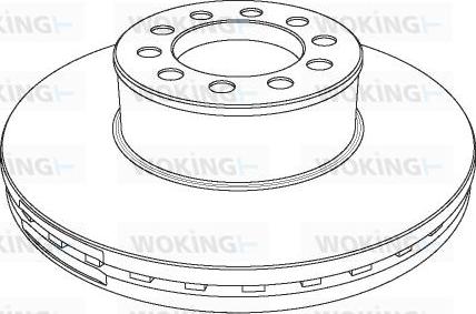 Woking NSA1173.20 - Гальмівний диск autozip.com.ua