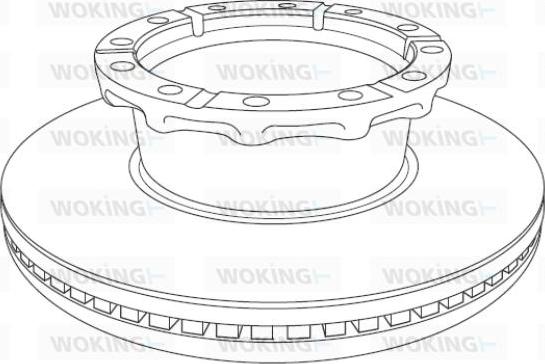 Woking NSA1240.20 - Гальмівний диск autozip.com.ua