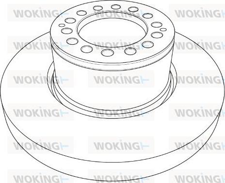 Woking NSA1205.10 - Гальмівний диск autozip.com.ua