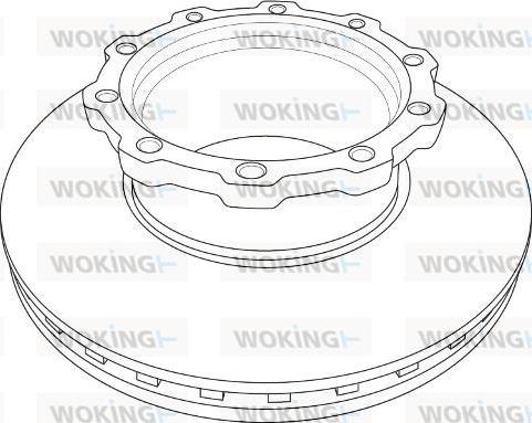 Woking NSA1207.20 - Гальмівний диск autozip.com.ua