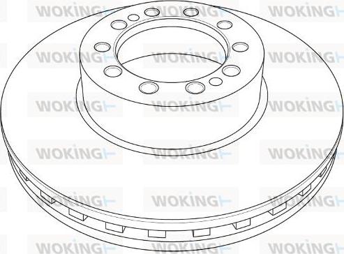 Woking NSA1210.20 - Гальмівний диск autozip.com.ua