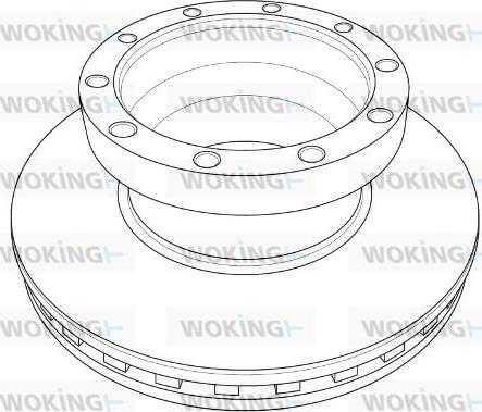 Woking NSA1211.20 - Гальмівний диск autozip.com.ua