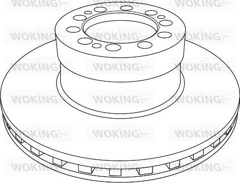 Woking NSA1233.20 - Гальмівний диск autozip.com.ua