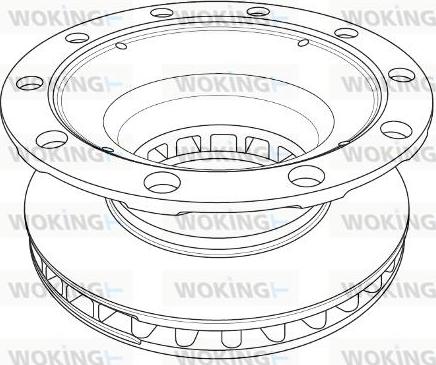 Woking NSA1237.20 - Гальмівний диск autozip.com.ua