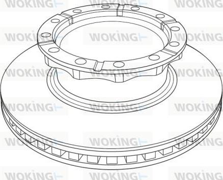 Woking NSA1222.20 - Гальмівний диск autozip.com.ua