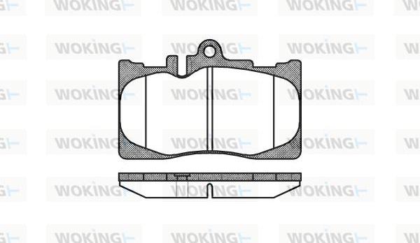 Woking P9903.00 - Гальмівні колодки, дискові гальма autozip.com.ua