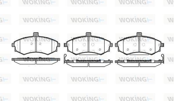 Woking P9933.02 - Гальмівні колодки, дискові гальма autozip.com.ua