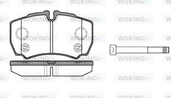 Woking P9493.10 - Гальмівні колодки, дискові гальма autozip.com.ua