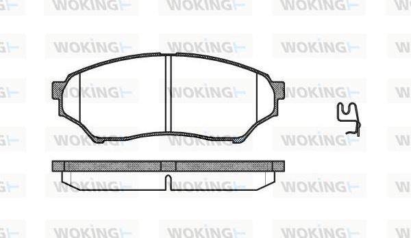 Woking P9453.01 - Гальмівні колодки, дискові гальма autozip.com.ua