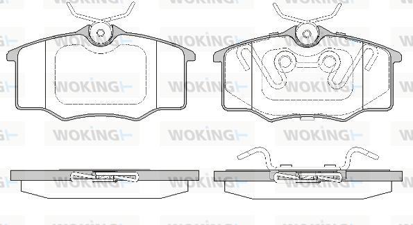 Woking P9463.20 - Гальмівні колодки, дискові гальма autozip.com.ua