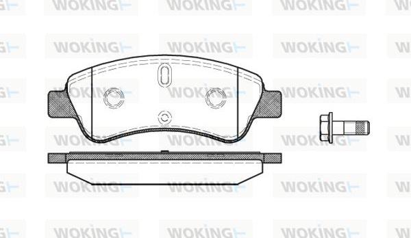 Woking P9403.10 - Гальмівні колодки, дискові гальма autozip.com.ua