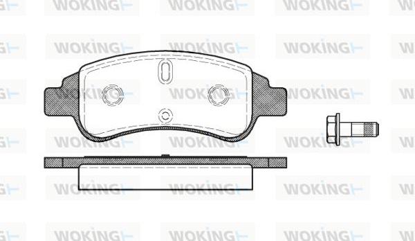 Woking P9403.30 - Гальмівні колодки, дискові гальма autozip.com.ua