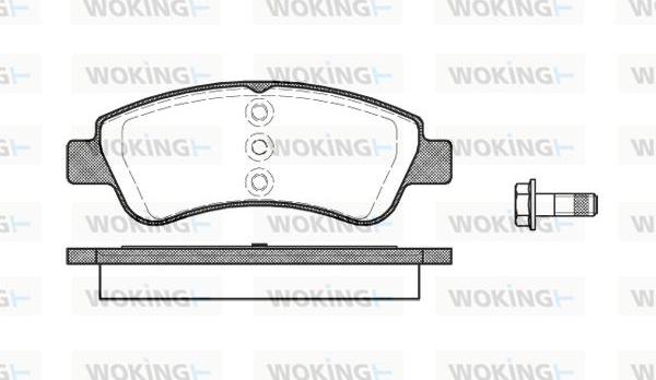 Woking P9403.20 - Гальмівні колодки, дискові гальма autozip.com.ua
