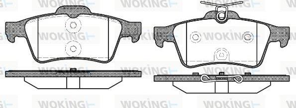 Woking P9423.40 - Гальмівні колодки, дискові гальма autozip.com.ua