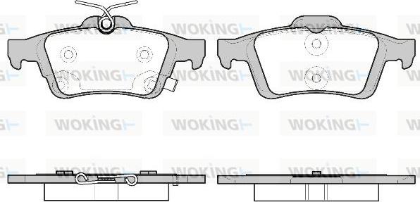 Woking P9423.11 - Гальмівні колодки, дискові гальма autozip.com.ua