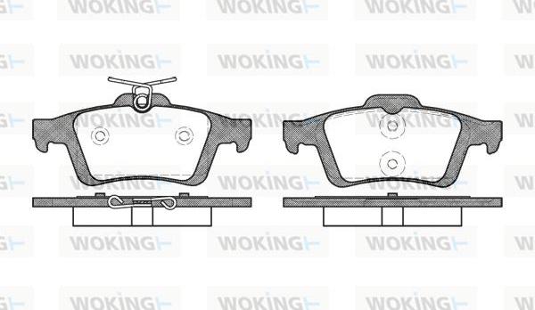 Woking P9423.30 - Гальмівні колодки, дискові гальма autozip.com.ua