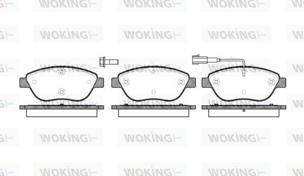 Woking P9593.01 - Гальмівні колодки, дискові гальма autozip.com.ua