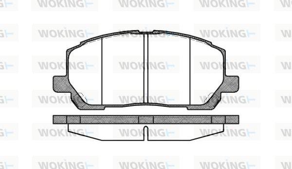 Woking P9553.00 - Гальмівні колодки, дискові гальма autozip.com.ua