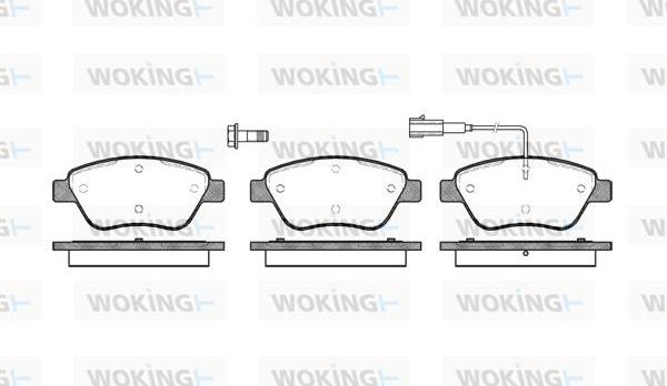 Woking P9583.01 - Гальмівні колодки, дискові гальма autozip.com.ua