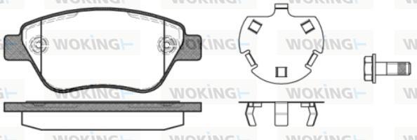 Woking P9583.30 - Гальмівні колодки, дискові гальма autozip.com.ua