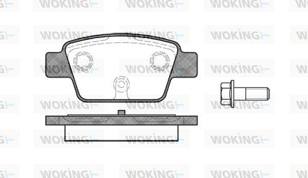 Woking P9613.00 - Гальмівні колодки, дискові гальма autozip.com.ua