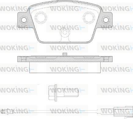 Woking P9613.12 - Гальмівні колодки, дискові гальма autozip.com.ua