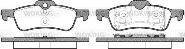 Woking P9623.00 - Гальмівні колодки, дискові гальма autozip.com.ua