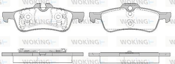 Woking P9623.20 - Гальмівні колодки, дискові гальма autozip.com.ua