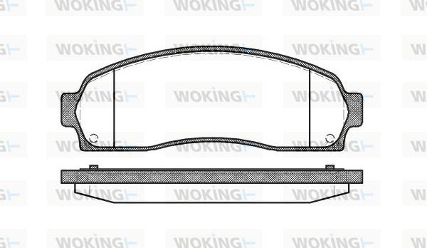 Woking P9053.00 - Гальмівні колодки, дискові гальма autozip.com.ua