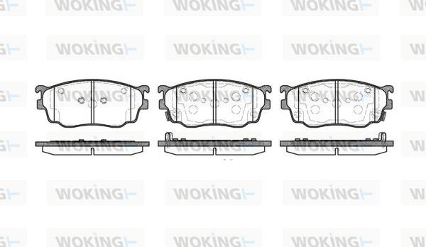 Woking P9003.12 - Гальмівні колодки, дискові гальма autozip.com.ua