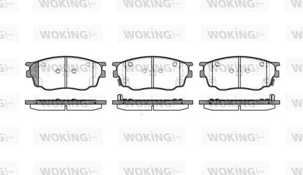 Woking P9003.22 - Гальмівні колодки, дискові гальма autozip.com.ua