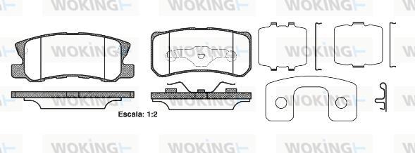 Woking P9033.22 - Гальмівні колодки, дискові гальма autozip.com.ua