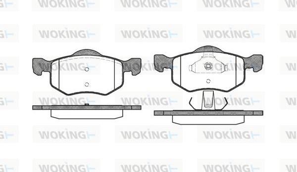 Woking P9023.00 - Гальмівні колодки, дискові гальма autozip.com.ua