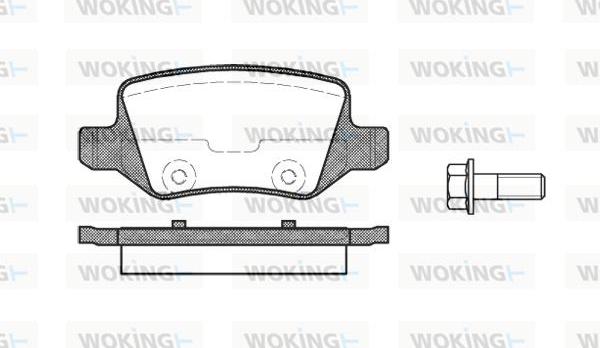 Woking P9183.00 - Гальмівні колодки, дискові гальма autozip.com.ua