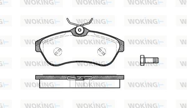 Woking P9803.00 - Гальмівні колодки, дискові гальма autozip.com.ua