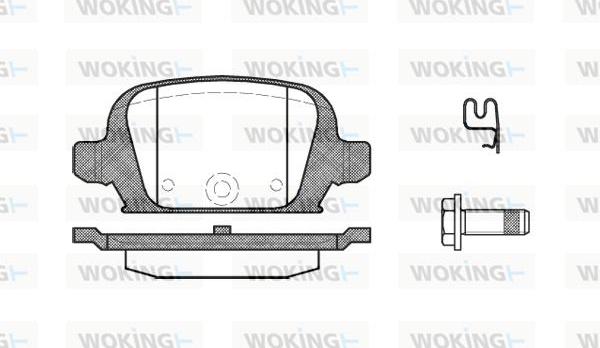 Woking P9353.02 - Гальмівні колодки, дискові гальма autozip.com.ua