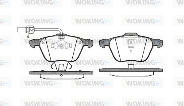 Woking P9363.02 - Гальмівні колодки, дискові гальма autozip.com.ua