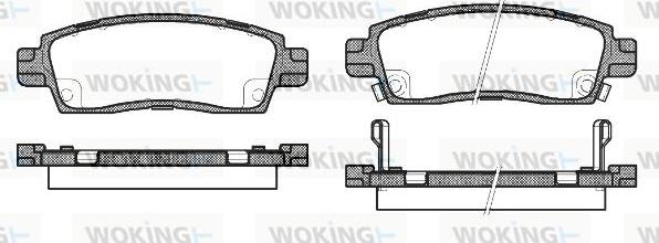 Woking P9383.02 - Гальмівні колодки, дискові гальма autozip.com.ua