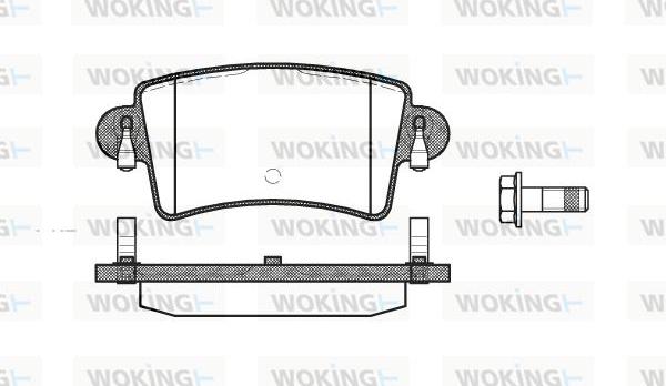 Woking P9333.00 - Гальмівні колодки, дискові гальма autozip.com.ua