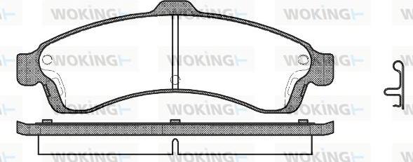 Woking P9373.02 - Гальмівні колодки, дискові гальма autozip.com.ua