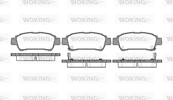 Woking P9203.02 - Гальмівні колодки, дискові гальма autozip.com.ua