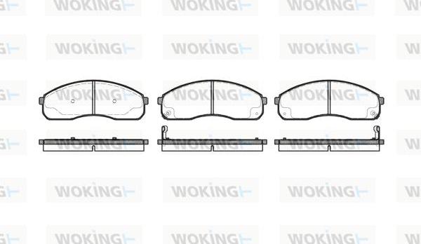 Woking P9213.12 - Гальмівні колодки, дискові гальма autozip.com.ua