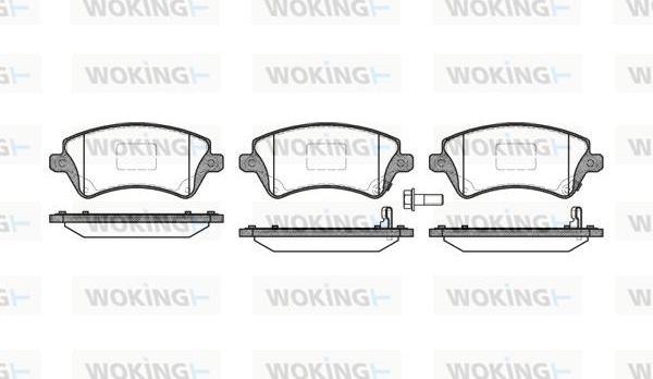 Woking P9223.12 - Гальмівні колодки, дискові гальма autozip.com.ua