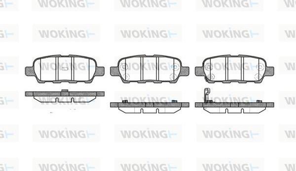 Woking P9763.01 - Гальмівні колодки, дискові гальма autozip.com.ua
