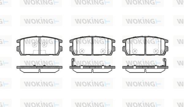 Woking P9773.02 - Гальмівні колодки, дискові гальма autozip.com.ua