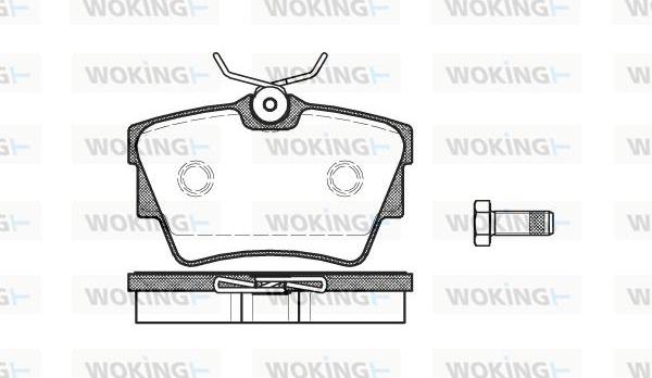 Woking P4913.10 - Гальмівні колодки, дискові гальма autozip.com.ua