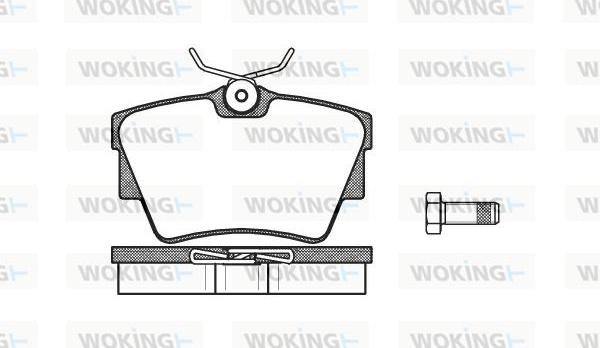 Woking P4913.30 - Гальмівні колодки, дискові гальма autozip.com.ua