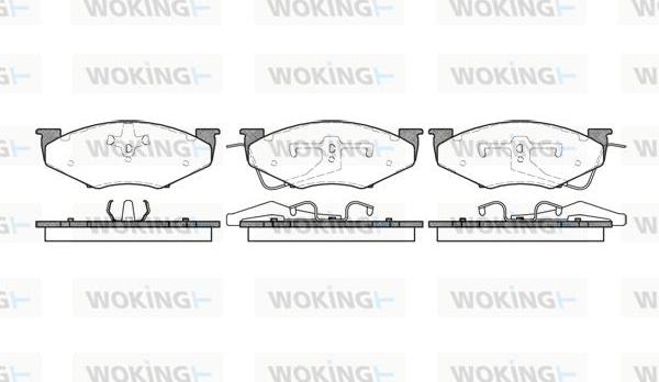 Woking P4513.00 - Гальмівні колодки, дискові гальма autozip.com.ua