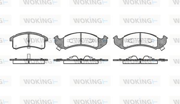 Woking P4693.00 - Гальмівні колодки, дискові гальма autozip.com.ua